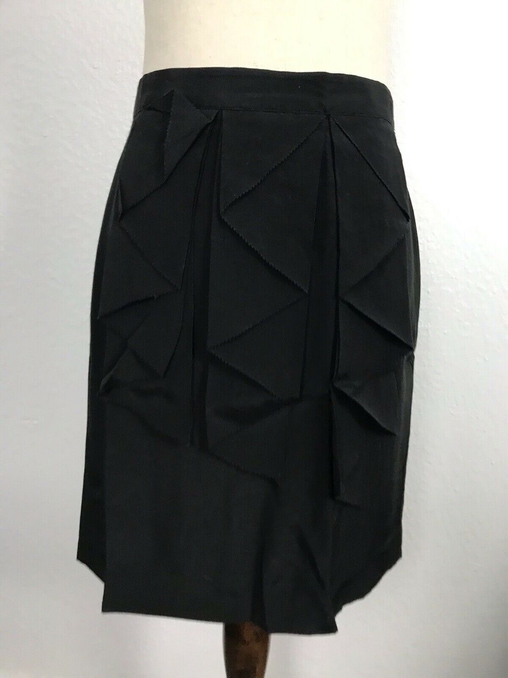 Anthropologie Odille Pleated Pencil Skirt